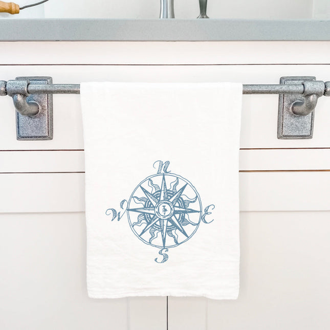 Hand Drawn Compass - Cotton Tea Towel
