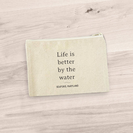 Life is Better - Custom Canvas Zipper Pouch