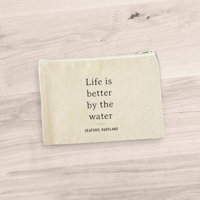 Life is Better - Custom Canvas Zipper Pouch