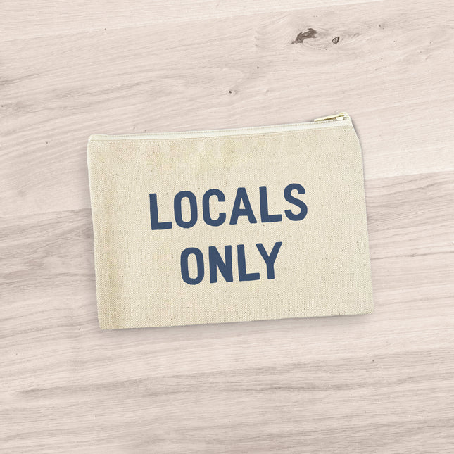 Locals Only - Canvas Zipper Pouch