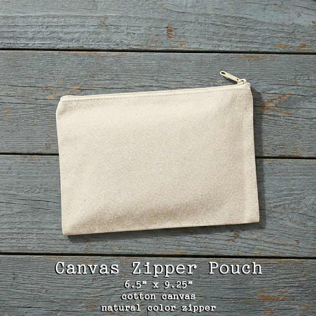 Locals Only - Canvas Zipper Pouch