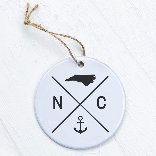 State Abbreviation (Anchor) - Custom Ornament