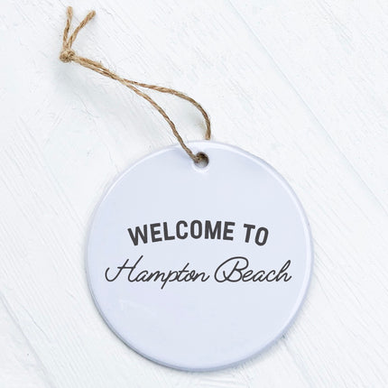 Welcome to Beach - Custom Ornament