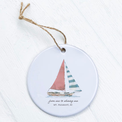 Sailing Serenity - Custom Ornament