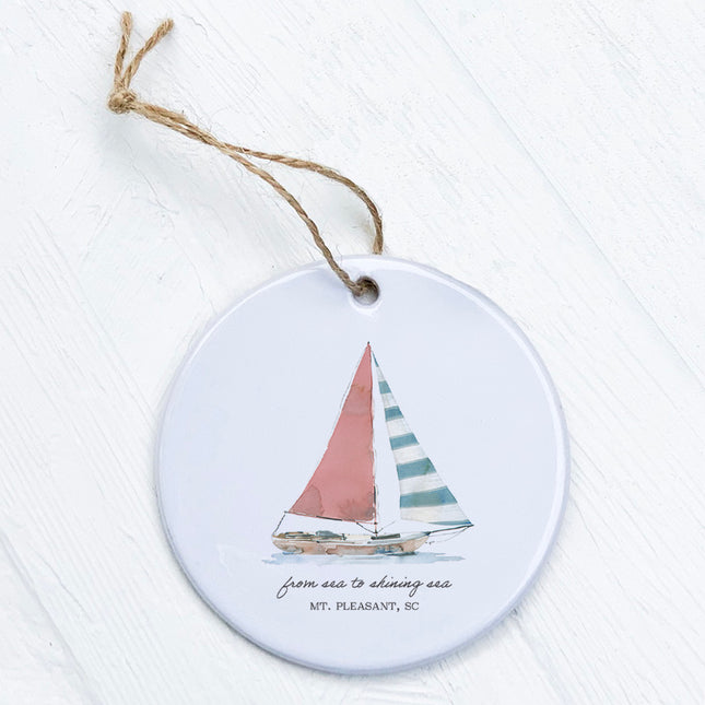 Sailing Serenity - Custom Ornament