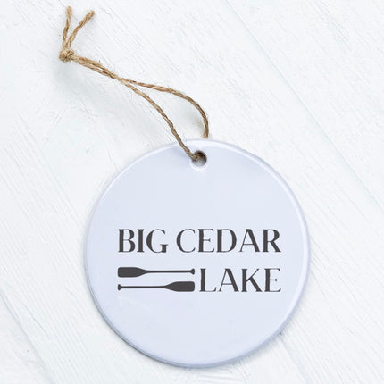 Lake and Paddles - Custom Ornament
