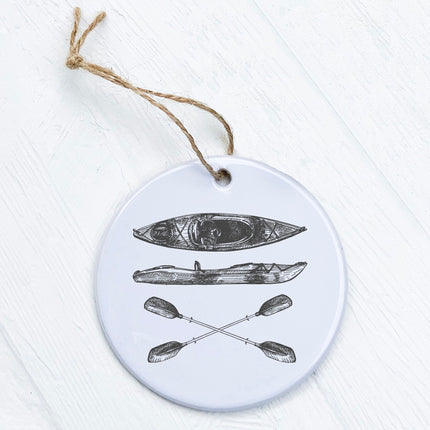 Hand Drawn Kayak - Ornament