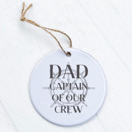 Captain of our Crew - Father's Day Ornament