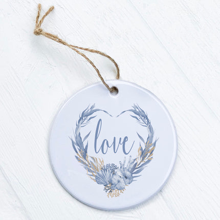 Love Ocean Wreath - Ornament