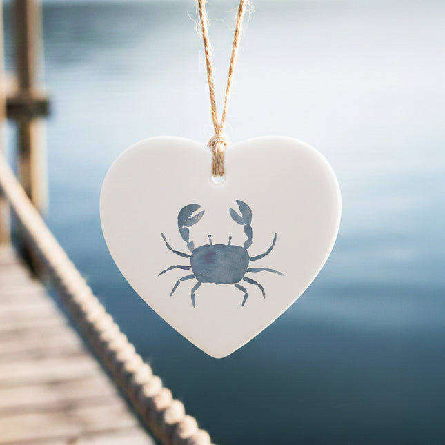 Blue Crab - Heart Shaped Ornament