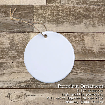 Lighthouse w/ City - Custom Ornament