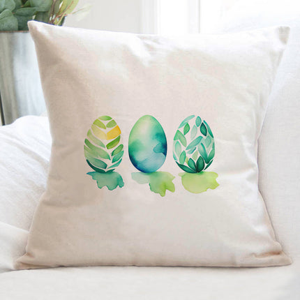 Watercolor Easter Eggs - Square Canvas Pillow