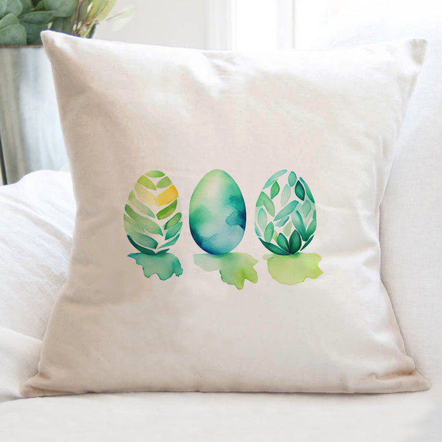 Watercolor Easter Eggs - Square Canvas Pillow