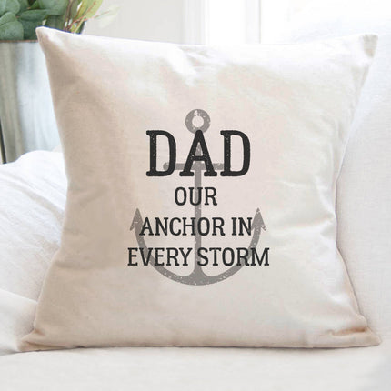 Anchor in Every Storm - Father's Day Square Canvas Pillow