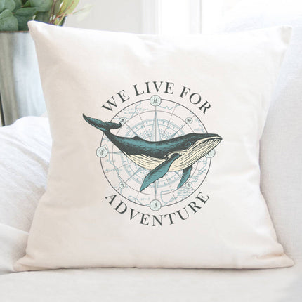 We Live for Adventure - Square Canvas Pillow