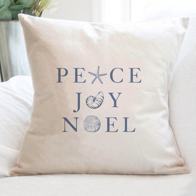 Peace Joy Noel - Square Canvas Pillow