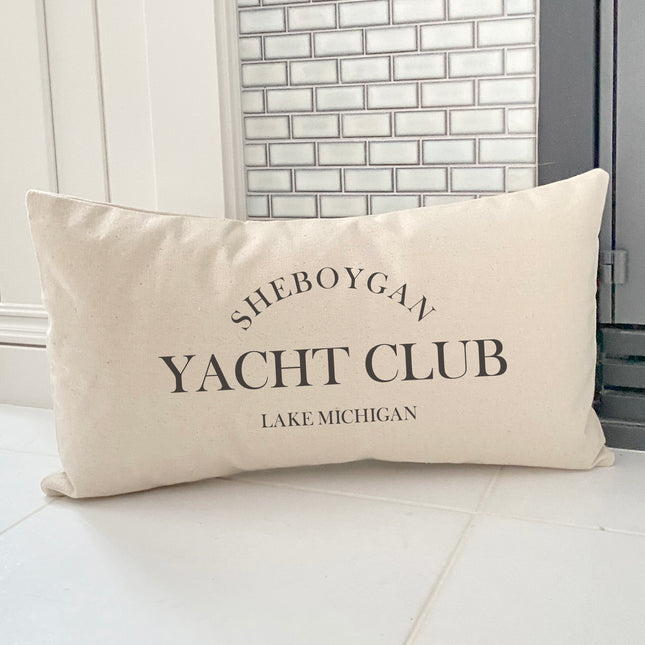 Yacht Club - Custom Rectangular Canvas Pillow