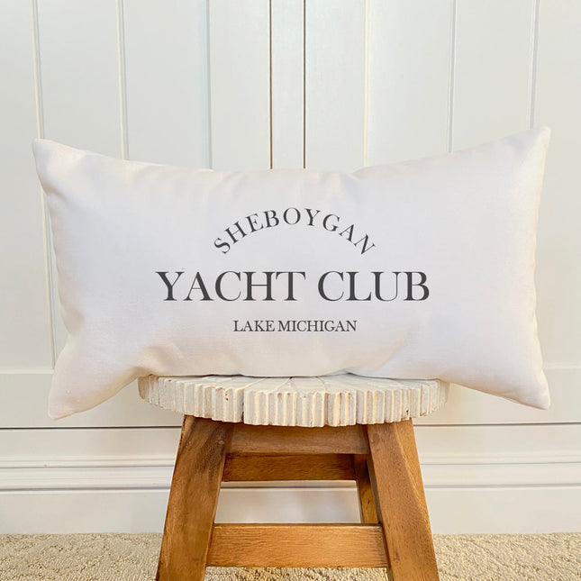 Yacht Club - Custom Rectangular Canvas Pillow