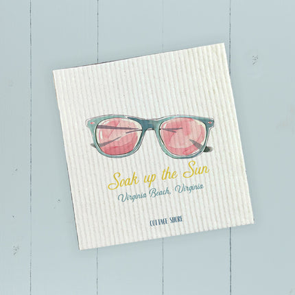 Soak Up The Sun - Custom Swedish Dish Cloth