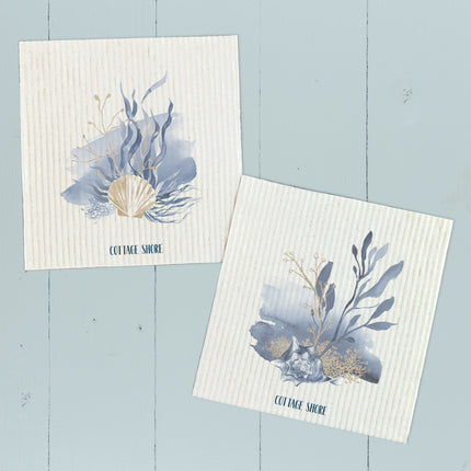 Queen, Venus Shell Splash  - 2pk Swedish Dish Cloth
