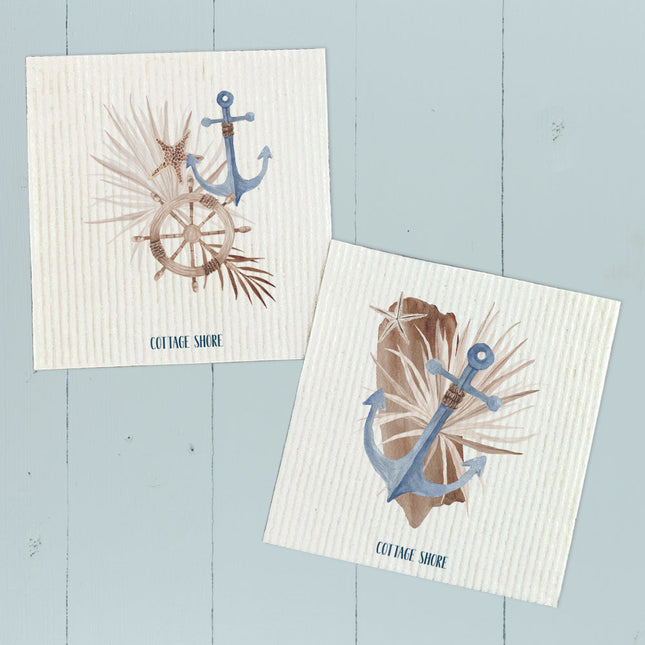 Anchors - 2pk Swedish Dish Cloth