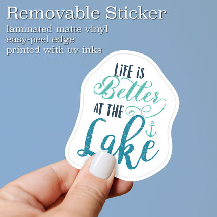 Watercolor Sailboat Blues - Vinyl Sticker