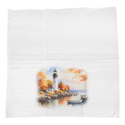 Fall Lighthouse - Cotton Tea Towel