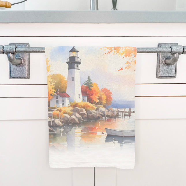 Fall Lighthouse - Cotton Tea Towel
