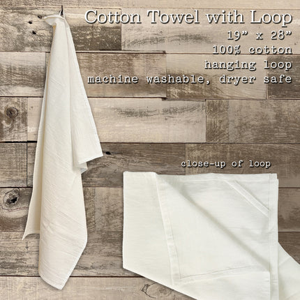 Distressed Anchor w/ Zip Code - Custom Cotton Tea Towel