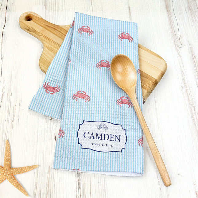 Seaside Stripes - Custom Waffle Weave Towel