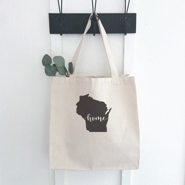 State Art (Home) - Custom Canvas Tote Bag