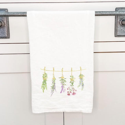 Herbs on a Line - Cotton Tea Towel