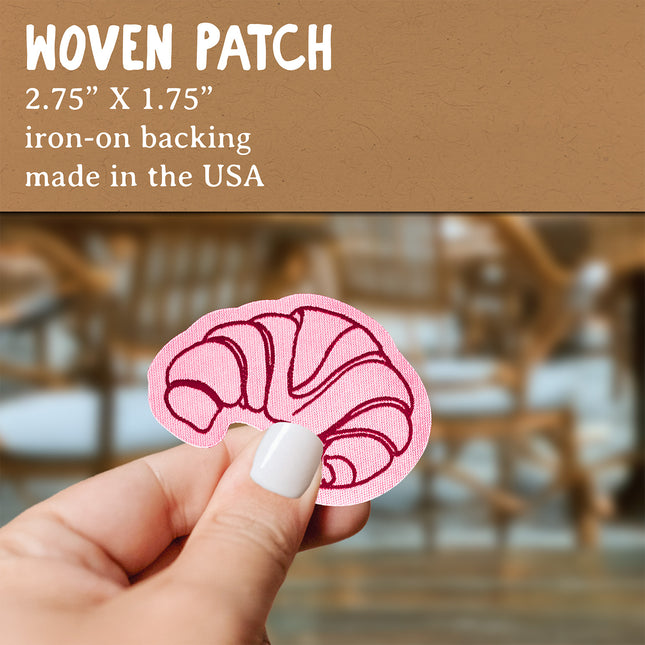 Un Croissant - Woven Iron-on Patch