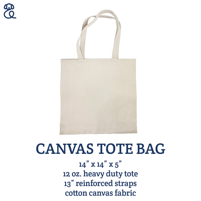 Sunny Vacation Pups - Canvas Tote Bag