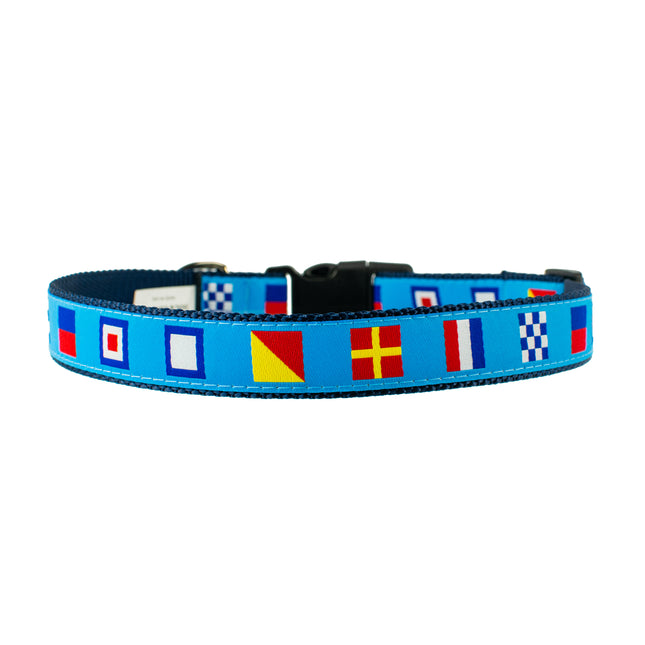Nautical Flags - Dog Collar