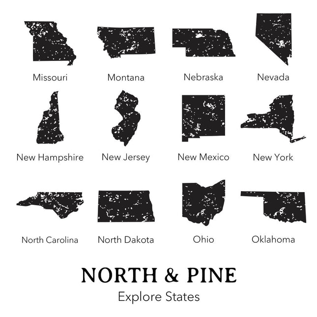 Explore State w/ City, State - Custom Canvas Wine Bag