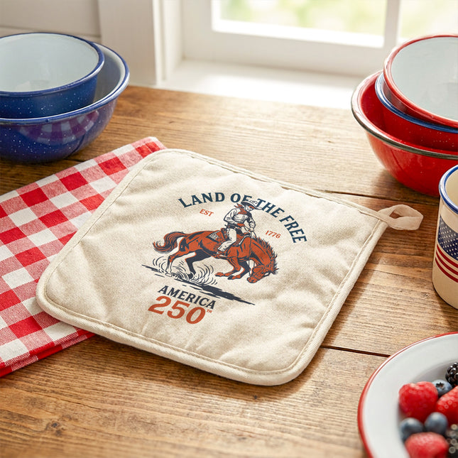 Cowboy - Land of the Free - Cotton Pot Holder