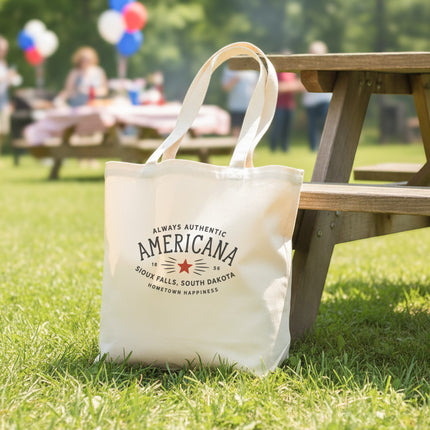Authentic Americana Custom - Custom Canvas Tote Bag