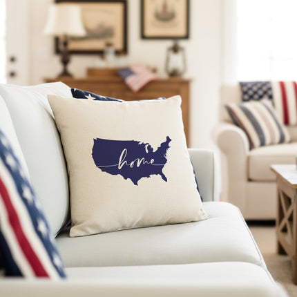 America - Home - Square Canvas Pillow