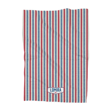 USA Pinstripes - Custom Waffle Weave Towel