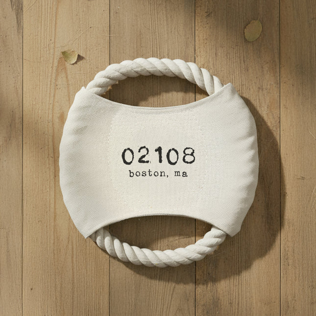 Zip Code - Custom Pet Rope Disc