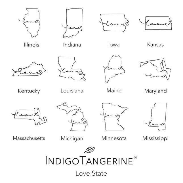 Love State - Custom Square Canvas Pillow