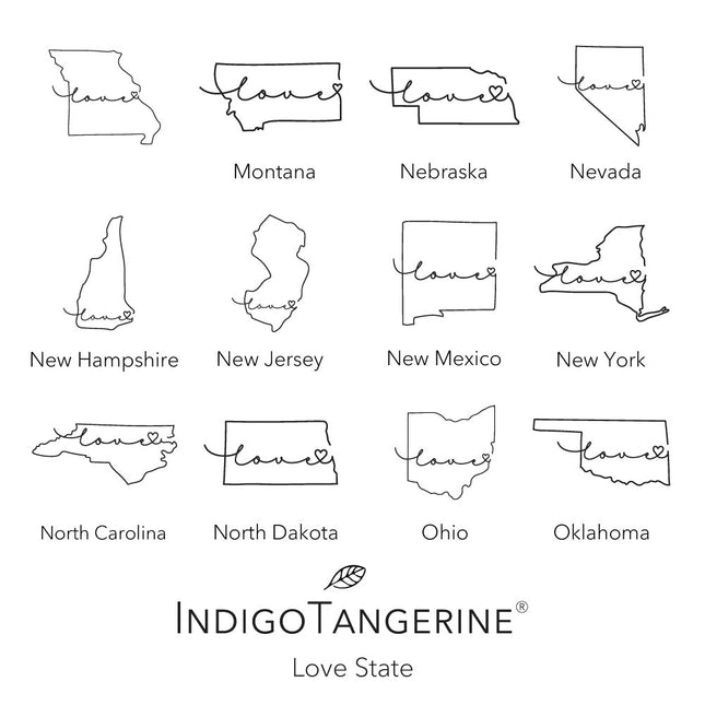 Love State - Custom Square Canvas Pillow