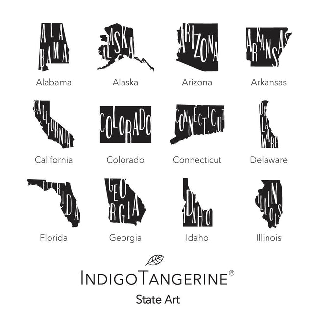 State Art (State Name) - Custom Cotton Tea Towel