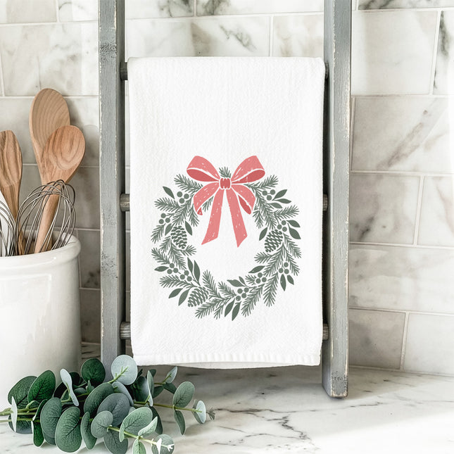 Scandanavian Christmas Wreath - Cotton Tea Towel