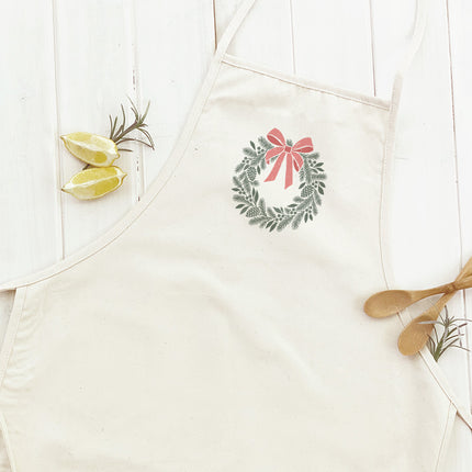 Scandanavian Christmas Wreath - Women's Apron