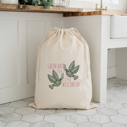 Scandanavian Christmas Doves - Custom Laundry Bag