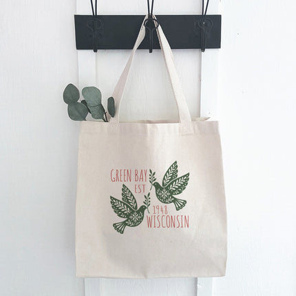 Scandanavian Christmas Doves - Custom Canvas Tote Bag