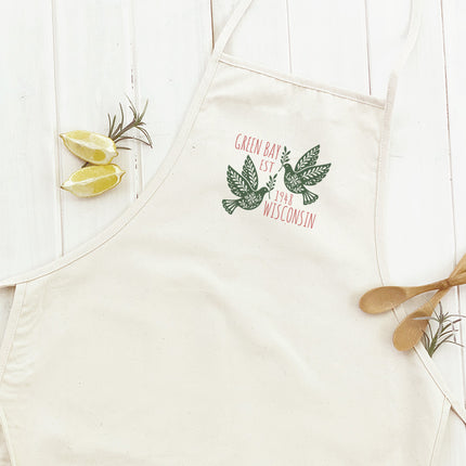Scandanavian Christmas Doves - Custom Women's Apron