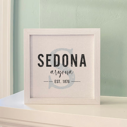 City and State w/ Initial - Custom Framed Sign